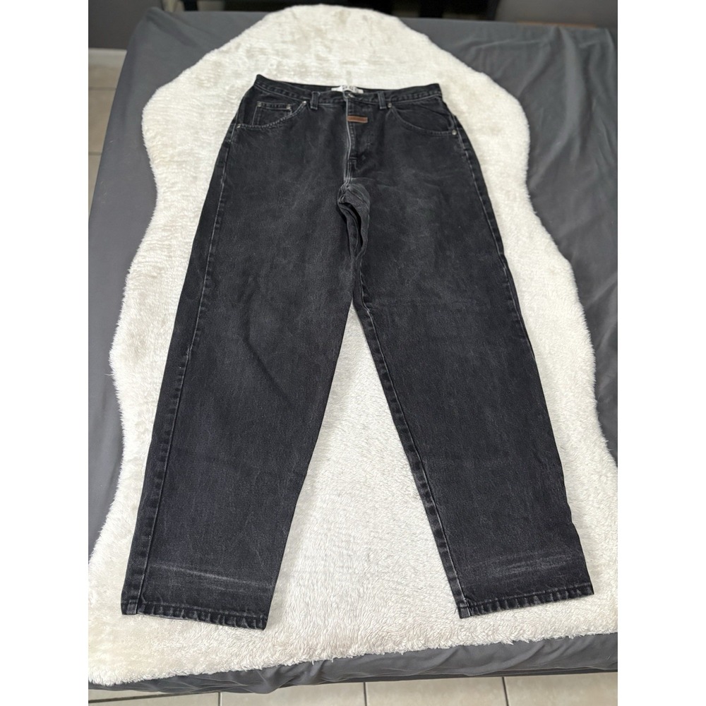 VTG BOSS High‎ Rise Baggy Y2K Black Jeans Size 34x32 Faded Pants Skate